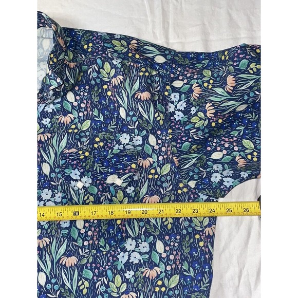 Rockmount Ranch Wear Tru-west Short Sleeve Shirt Large Hawaiian Rousseau Floral - Picture 6 of 16